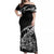 New Zealand Silver Fern Rugby Off Shoulder Maxi Dress Aotearoa Kiwi Maori Black Version LT01 Women Black - Polynesian Pride