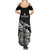 New Zealand Silver Fern Rugby Summer Maxi Dress Aotearoa Kiwi Maori Black Version LT01 - Polynesian Pride