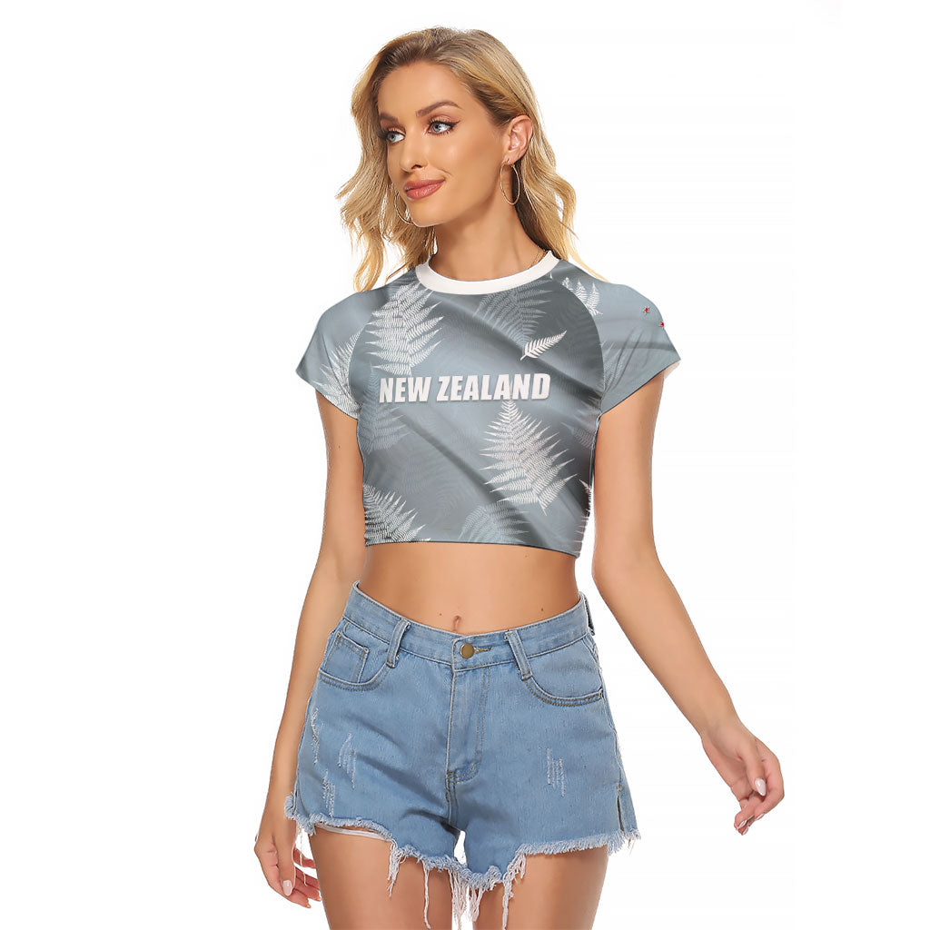 Custom Rugby New Zealand 2026 Raglan Cropped T Shirt The Fern Go Champions