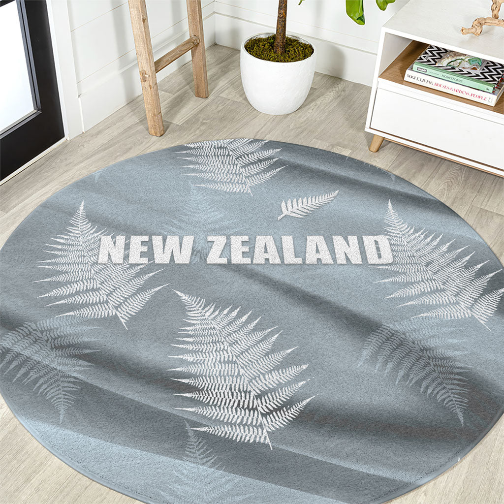 Rugby New Zealand 2026 Round Carpet The Fern Go Champions LT01 Grey - Polynesian Pride
