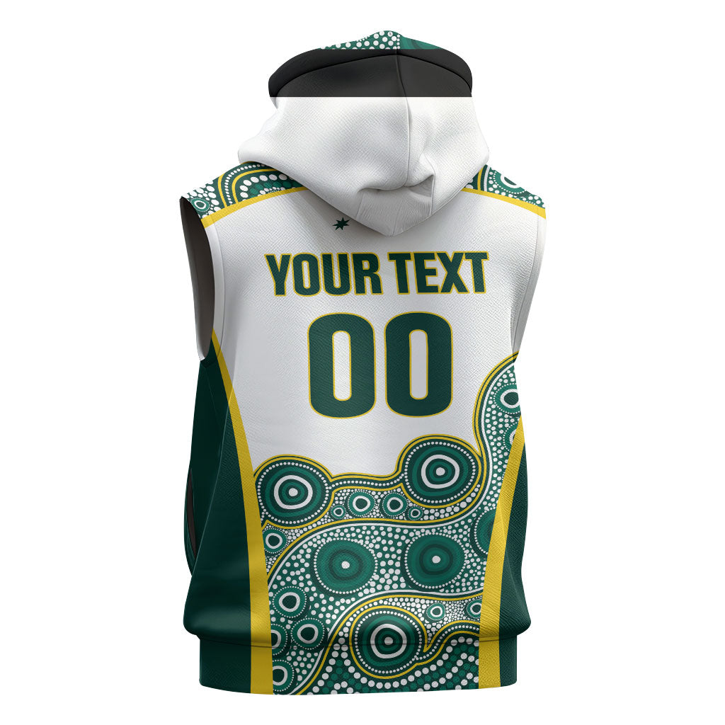 Custom Rugby Australia 2026 Sleeveless Zip Hoodie Wallabies Go Champions