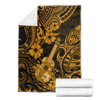 Hawaii Ukulele Blanket Polynesian Pattern Gold Version LT01 - Polynesian Pride
