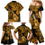 Hawaii Ukulele Family Matching Mermaid Dress and Hawaiian Shirt Polynesian Pattern Gold Version LT01 - Polynesian Pride