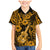 Hawaii Ukulele Family Matching Mermaid Dress and Hawaiian Shirt Polynesian Pattern Gold Version LT01 Son's Shirt Gold - Polynesian Pride