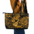 Hawaii Ukulele Leather Tote Bag Polynesian Pattern Gold Version LT01 - Polynesian Pride