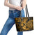 Hawaii Ukulele Leather Tote Bag Polynesian Pattern Gold Version LT01 - Polynesian Pride