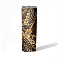 Hawaii Ukulele Skinny Tumbler Polynesian Pattern Gold Version LT01 - Polynesian Pride