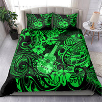 Hawaii Ukulele Bedding Set Polynesian Pattern Green Version LT01 - Polynesian Pride