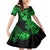 Hawaii Ukulele Family Matching Mermaid Dress and Hawaiian Shirt Polynesian Pattern Green Version LT01 Daughter's Dress Green - Polynesian Pride