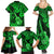 Hawaii Ukulele Family Matching Summer Maxi Dress and Hawaiian Shirt Polynesian Pattern Green Version LT01 - Polynesian Pride