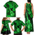 Hawaii Ukulele Family Matching Tank Maxi Dress and Hawaiian Shirt Polynesian Pattern Green Version LT01 - Polynesian Pride