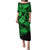 Hawaii Ukulele Puletasi Polynesian Pattern Green Version LT01 Long Dress Green - Polynesian Pride