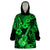 Hawaii Ukulele Wearable Blanket Hoodie Polynesian Pattern Green Version LT01 One Size Green - Polynesian Pride