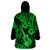 Hawaii Ukulele Wearable Blanket Hoodie Polynesian Pattern Green Version LT01 - Polynesian Pride