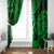 Hawaii Ukulele Window Curtain Polynesian Pattern Green Version LT01 - Polynesian Pride