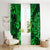 Hawaii Ukulele Window Curtain Polynesian Pattern Green Version LT01 - Polynesian Pride