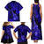 Hawaii Ukulele Family Matching Tank Maxi Dress and Hawaiian Shirt Polynesian Pattern Navy Blue Version LT01 - Polynesian Pride