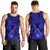 Hawaii Ukulele Men Tank Top Polynesian Pattern Navy Blue Version LT01 - Polynesian Pride