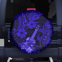 Hawaii Ukulele Spare Tire Cover Polynesian Pattern Navy Blue Version LT01 - Polynesian Pride