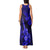 Hawaii Ukulele Tank Maxi Dress Polynesian Pattern Navy Blue Version LT01 - Polynesian Pride