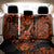 Hawaii Ukulele Back Car Seat Cover Polynesian Pattern Orange Version