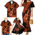 Hawaii Ukulele Family Matching Mermaid Dress and Hawaiian Shirt Polynesian Pattern Orange Version LT01 - Polynesian Pride