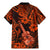 Hawaii Ukulele Family Matching Mermaid Dress and Hawaiian Shirt Polynesian Pattern Orange Version LT01 - Polynesian Pride