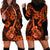 Hawaii Ukulele Hoodie Dress Polynesian Pattern Orange Version LT01 - Polynesian Pride