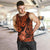 Hawaii Ukulele Men Tank Top Polynesian Pattern Orange Version LT01 - Polynesian Pride