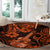 Hawaii Ukulele Round Carpet Polynesian Pattern Orange Version LT01 - Polynesian Pride