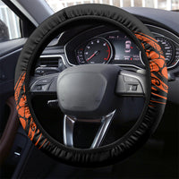 Hawaii Ukulele Steering Wheel Cover Polynesian Pattern Orange Version LT01 - Polynesian Pride