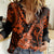 Hawaii Ukulele Women Casual Shirt Polynesian Pattern Orange Version LT01 Female Orange - Polynesian Pride