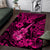 Hawaii Ukulele Area Rug Polynesian Pattern Pink Version LT01 Pink - Polynesian Pride