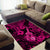 Hawaii Ukulele Area Rug Polynesian Pattern Pink Version LT01 - Polynesian Pride