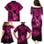 Hawaii Ukulele Family Matching Puletasi Dress and Hawaiian Shirt Polynesian Pattern Pink Version LT01 - Polynesian Pride