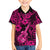 Hawaii Ukulele Family Matching Puletasi Dress and Hawaiian Shirt Polynesian Pattern Pink Version LT01 Son's Shirt Pink - Polynesian Pride