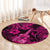 Hawaii Ukulele Round Carpet Polynesian Pattern Pink Version LT01 - Polynesian Pride