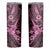 Hawaii Ukulele Skinny Tumbler Polynesian Pattern Pink Version