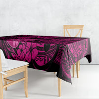 Hawaii Ukulele Tablecloth Polynesian Pattern Pink Version LT01 - Polynesian Pride