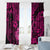 Hawaii Ukulele Window Curtain Polynesian Pattern Pink Version LT01 - Polynesian Pride