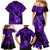 Hawaii Ukulele Family Matching Mermaid Dress and Hawaiian Shirt Polynesian Pattern Purple Version LT01 - Polynesian Pride