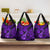 Hawaii Ukulele Grocery Bag Polynesian Pattern Purple Version