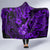 Hawaii Ukulele Hooded Blanket Polynesian Pattern Purple Version LT01 - Polynesian Pride