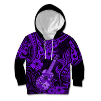 Hawaii Ukulele Kid Hoodie Polynesian Pattern Purple Version LT01 Purple - Polynesian Pride