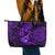 Hawaii Ukulele Leather Tote Bag Polynesian Pattern Purple Version LT01 - Polynesian Pride