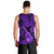 Hawaii Ukulele Men Tank Top Polynesian Pattern Purple Version LT01 - Polynesian Pride