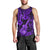 Hawaii Ukulele Men Tank Top Polynesian Pattern Purple Version LT01 - Polynesian Pride