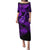 Hawaii Ukulele Puletasi Polynesian Pattern Purple Version LT01 Long Dress Purple - Polynesian Pride