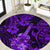 Hawaii Ukulele Round Carpet Polynesian Pattern Purple Version LT01 Purple - Polynesian Pride