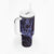 Hawaii Ukulele Tumbler With Handle Polynesian Pattern Purple Version